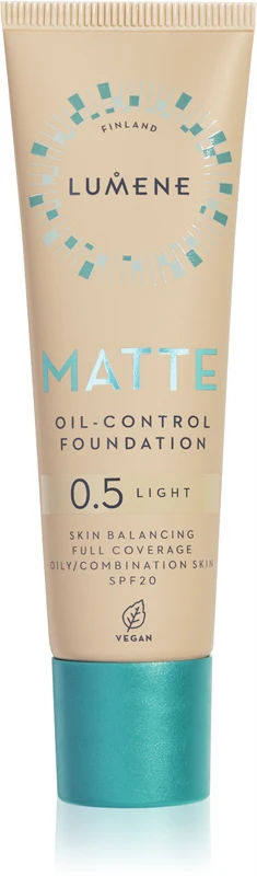 Lumene Matt Oil-Control Mattifying foundation SPF 20 color 0.5 Fair Nude / Light 30 ml