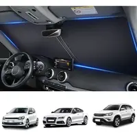 Double Thickened Vehicle Windshield Shade, Sun UV Blocker Cover for Front Window, Baby Sunshade Heat Reflector in Car, Car Sh...