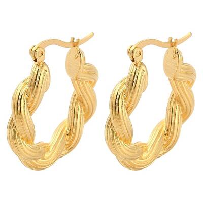 PVD Vacuum Plating 304 Stainless Steel Hoop Earrings