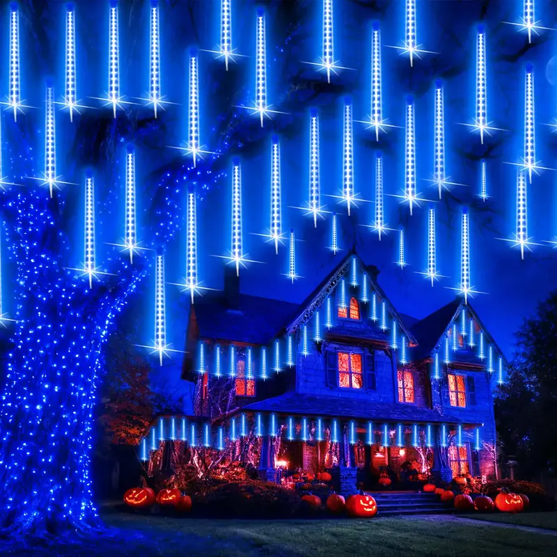 【Campagin】PEMOTech Meteor Shower Rain Lights - 8 Tubes 12inch 288 LED Christmas Lights Outdoor Waterproof ，Halloween de...