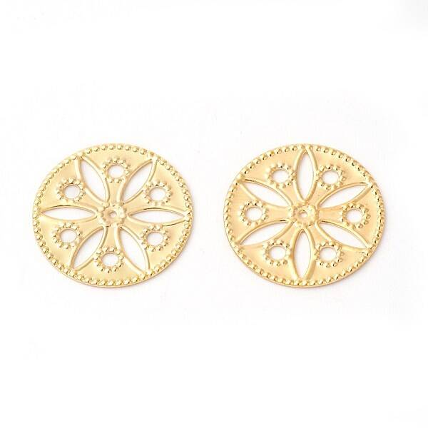 Brass Filigree Joiners Links