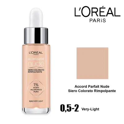 L'oreal foundation accord parfait serum 0.5-2 very-light