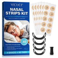 Magnetic Anti Snoring Strips Kit, 30 Days Nasal Strips & Labels, Nasal Congestion Relief Strips, Suitable for Sensitive Skin,...