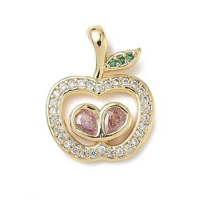 Brass Micro Pave Cubic Zirconia Pendants