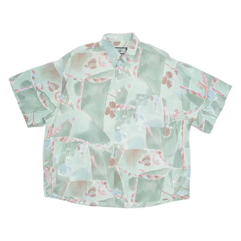 J.S Mens Shirt Grey Geometric XL