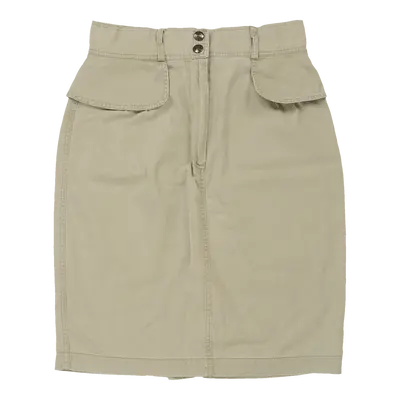 Fendi Skirt - 30W UK 10 Beige Cotton | Size: UK 10