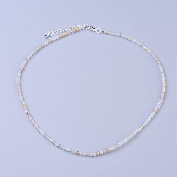 Natural Rutilated Quartz Beaded Necklaces