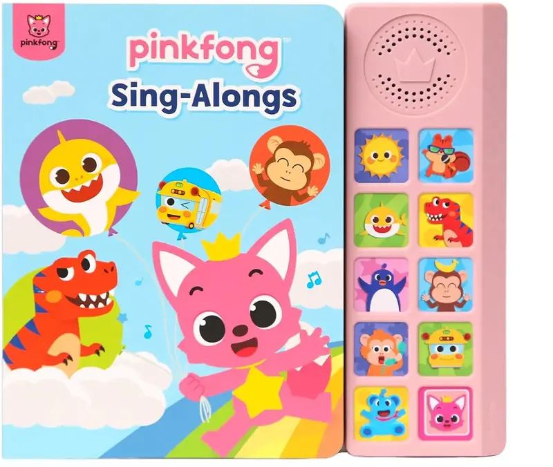 Pinkfong Sing-Alongs 10 Button Sound Book, Pinkfong Baby Shark Nursery Rhymes, Children's Sound Books, Interactive Learning B...