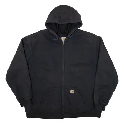 CARHARTT Mens Black Hoodie Full Zip XL