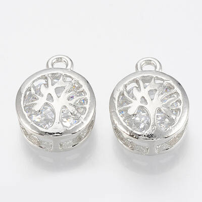 Alloy Cubic Zirconia Charms