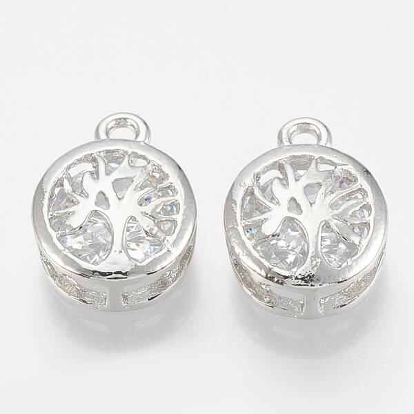 Alloy Cubic Zirconia Charms