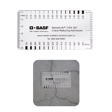500 Customized Concrete Crack Ruler - Calculator