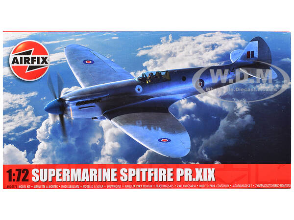 Level 1 Model Kit Supermarine Spitfire PR.XIX Fighter Aircraft 1/72 Plastic Model Kit by Airfix
