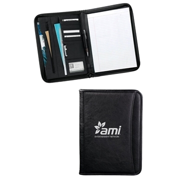 6 Promotional Oxford Padfolio - Zippered & Document Organizer