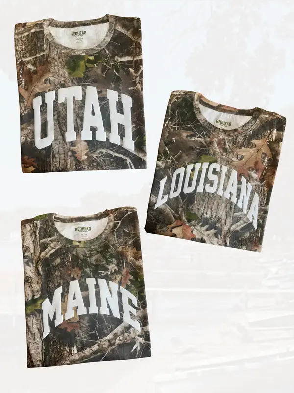 Camo STATES Custom Casual Cotton Streetwear Tshirt Fashion