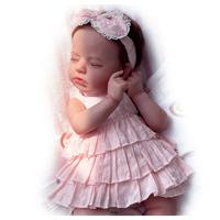 Wooroy Reborn Baby Doll - Birthday and Christmas Gift for Kids, 20 inch Doris Baby Doll with Pink Dress, Vinyl Limbs and Clot...