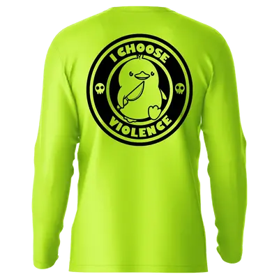 Violence - Hi-Visibility UPF 50 Long Sleeve Sun Shirt