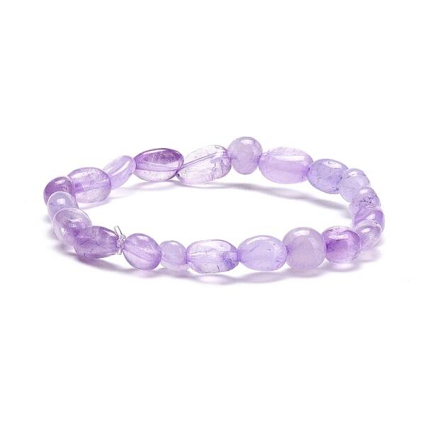 Natural Amethyst Chip Beads Stretch Bracelet
