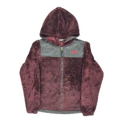 Age 11-12 The North Face Fleece Jacket - Medium Burgundy Polyester