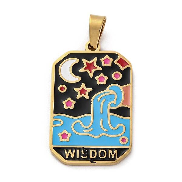 Ion Plating(IP) 304 Stainless Steel Enamel Pendants