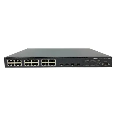 Dell 03N443 | PowerConnect 5224 24 x Ports 10/100/1000Base-T + 4 x SFP Combo Ports Layer 3 Managed 1U Rack-mountable Gigabit ...