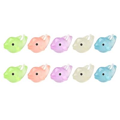 10Pcs 5 Colors Luminous Resin Display Decoration