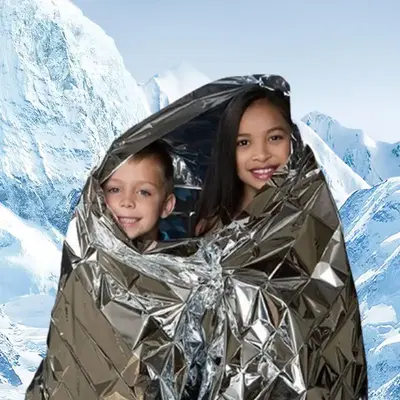 Emergency Thermal Blankets, Waterproof, Heat-reflective, Compact & Durable Weather Emergency Protection