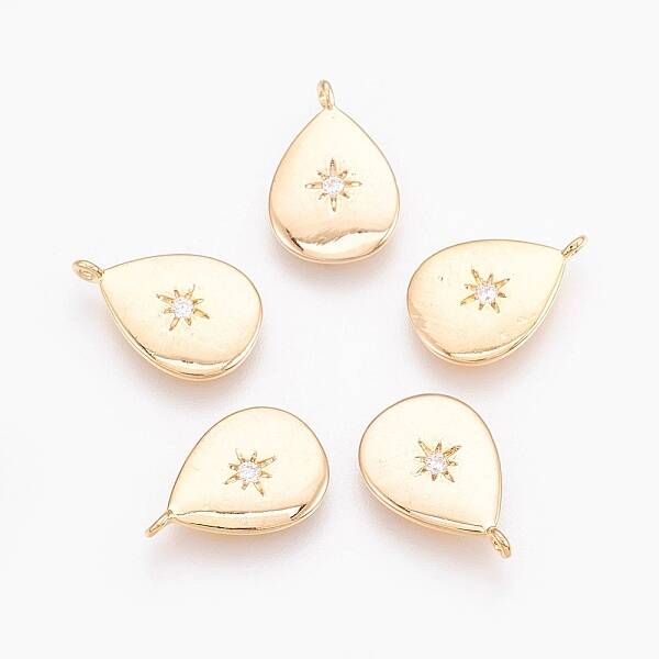 Brass Cubic Zirconia Charms