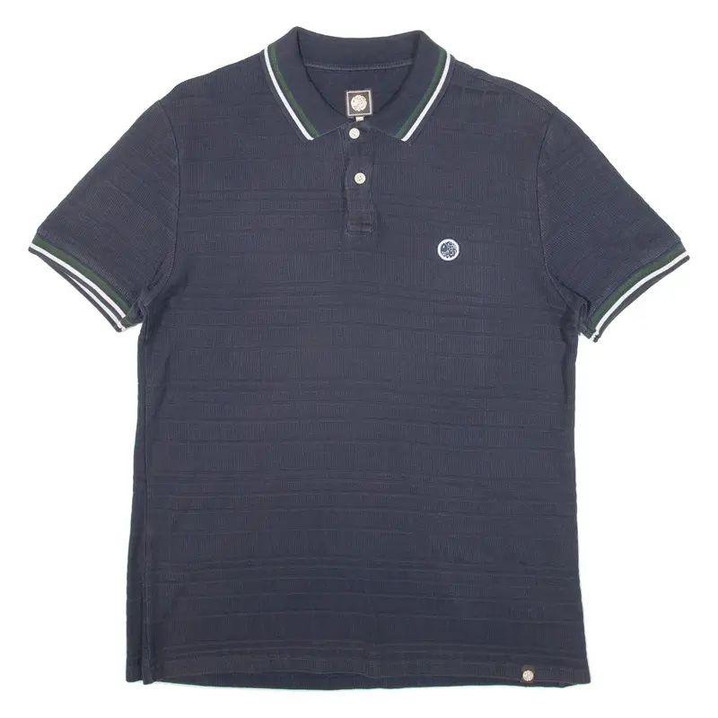 PRETTY GREEN Mens Polo Shirt Blue M