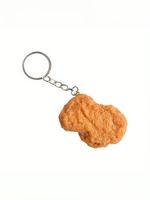 Chicken Nugget Shaped Keychain, Cute Food Design Keychain for Car Keys for Women & Men, Fashion Accessories for Daily Use