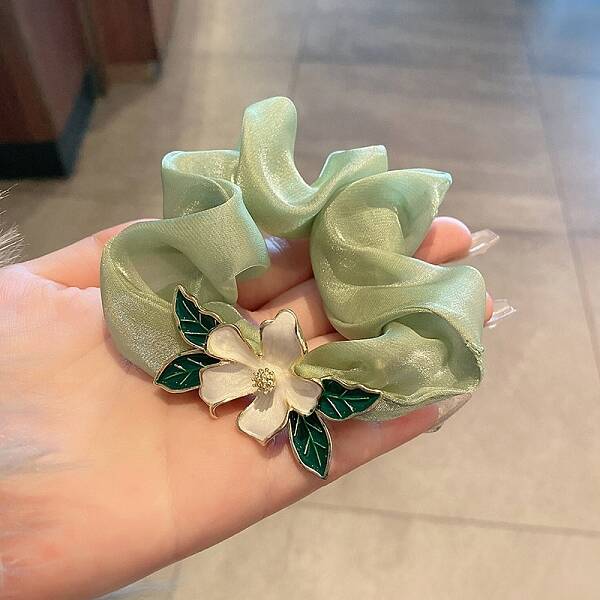 Gauze Alloy Enamel Hair Ties