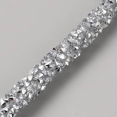 Glass Rhinestone Rubber Cord