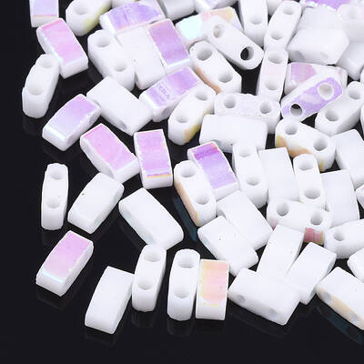 Electroplate Opaque Glass Seed Beads
