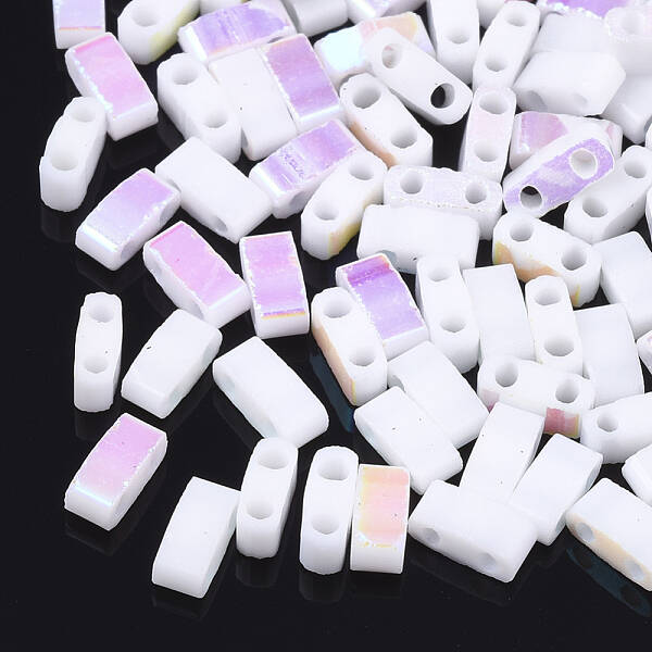Electroplate Opaque Glass Seed Beads