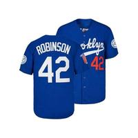Jackie Robinson # 42 Black Boyfriend Style Men Jersey Retro Short Sleeves Button Down Baseball Jerseys Beige Blue Black Cloth...