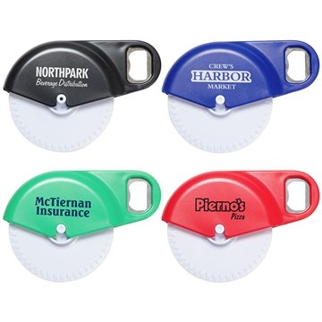 150 Customized Napoli Pizza Cutter with Bottle Opener - Removable ...