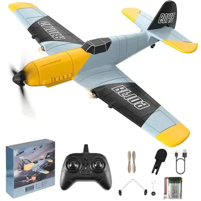 Remote Control Airplane Toy, 1 Box 3-channel Fixed Wing Aircraft Toy, Outdoor Toy for Adults & Teens, Perfect Birthday & Fest...