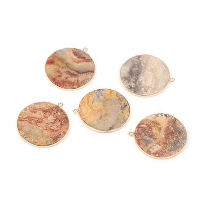 Natural Crazy Agate Pendants