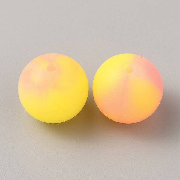 Luminous Round Food Grade Silicone Beads