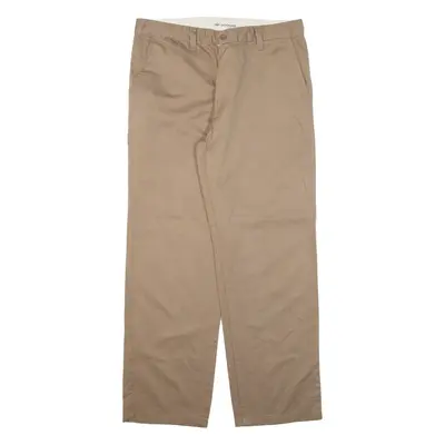 DOCKERS Mens Trousers Beige Regular Straight W32 L28