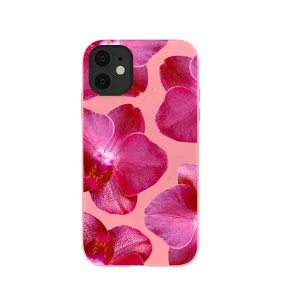 Bubblegum Pink Pink Orchids iPhone 11 Case