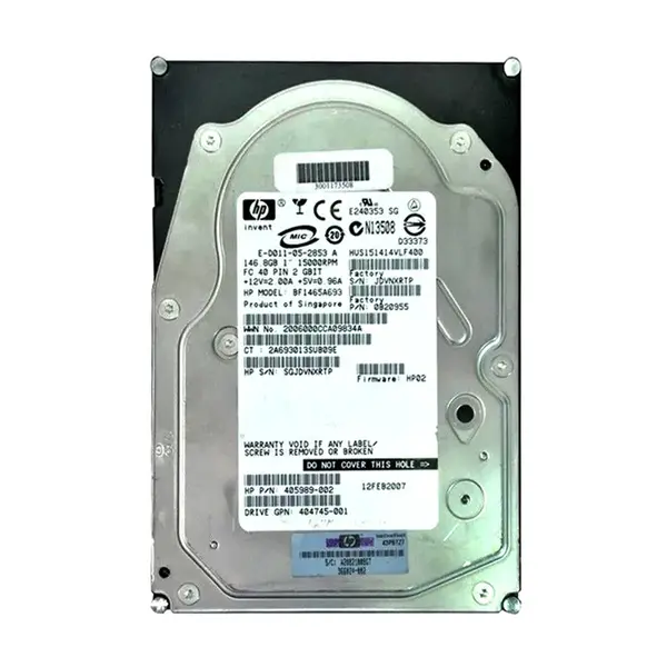 BF1465A693 HP 146GB 2Gb/s Fibre Channel 15000 3.5-inch Hard Drive