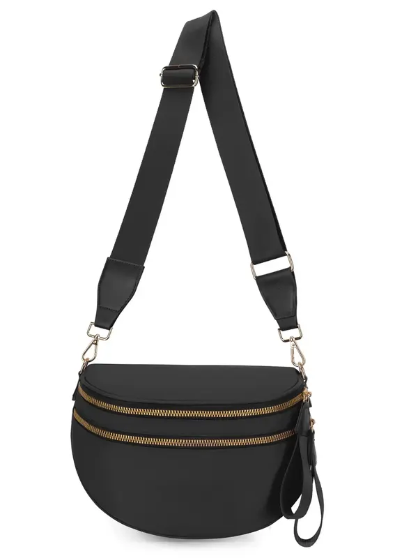 Fashionable Checkerboard Pattern Crossbody Bag, Casual Versatile Zipper Shoulder Bag for Women, Trendy All-match Commuter Bag...