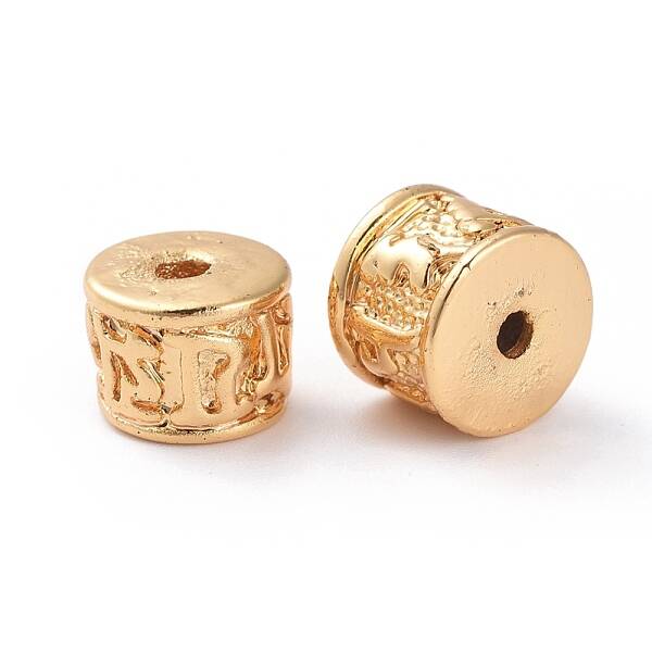 Real 18K Gold Plated Brass Spacer Beads