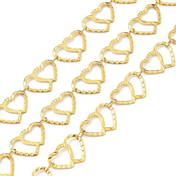 Ion Plating(IP) 304 Stainless Steel Heart Link Chains
