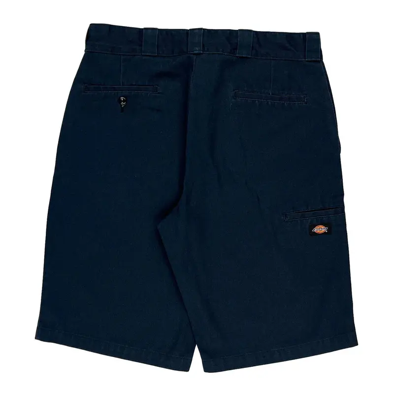 Relaxed Fit Dickies Shorts - 35W 12L Navy Polyester Blend | Size: 35″ waist