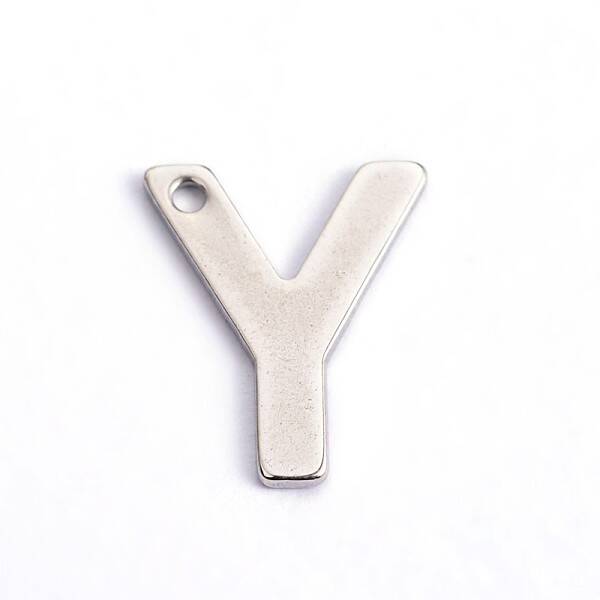 Tarnish Resistant 304 Stainless Steel Letter Charms
