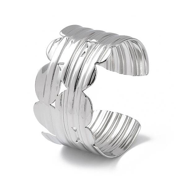 304 Stainless Steel Cuff Bangles for Women