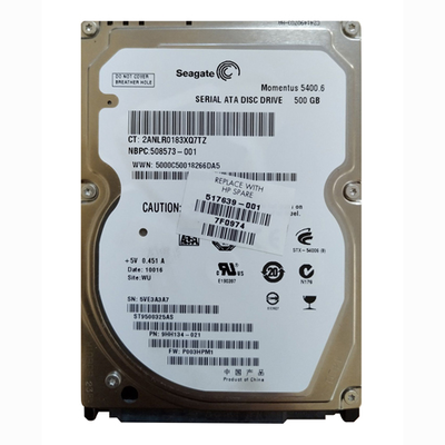 508573-001 HP 500GB 5400RPM SATA 1.5Gb/s 8MB Cache 2.5-inch Hard Drive