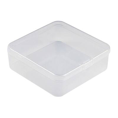 Plastic Bead Containers with Hinged Lid